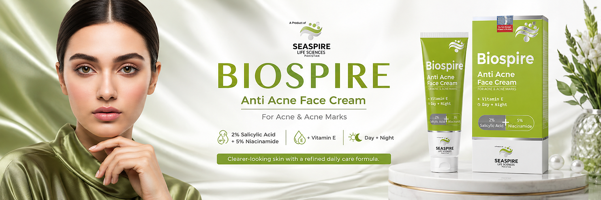 Biospire Anti-Acne Cream Banner