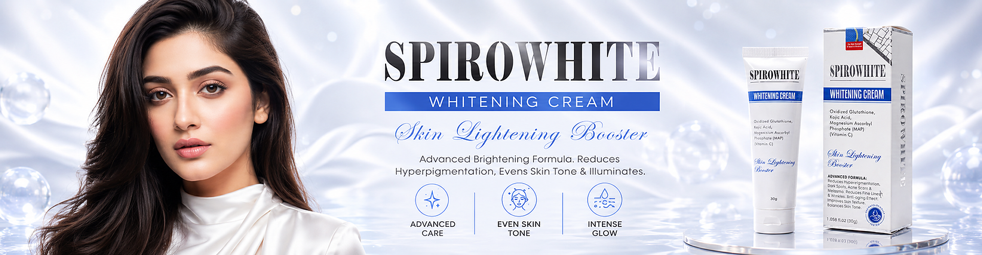 Spirowhite Whitening Cream Banner